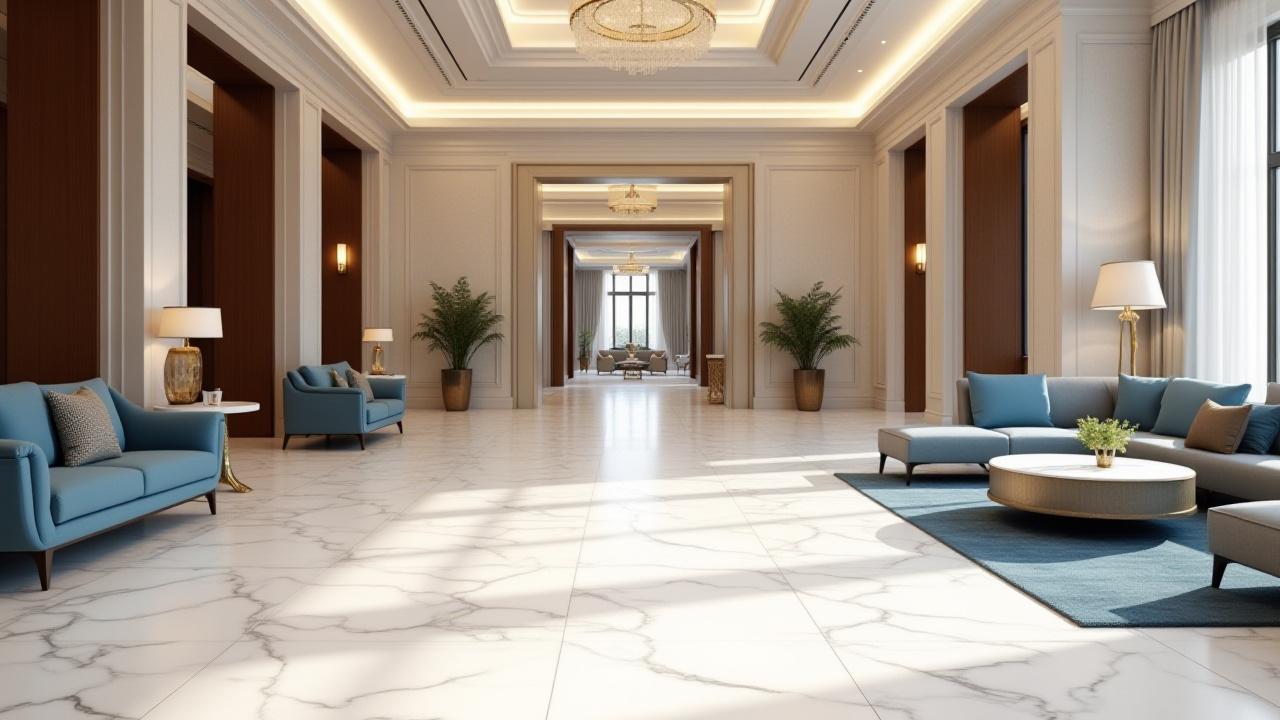 Pristine and inviting hotel lobby with elegant decor